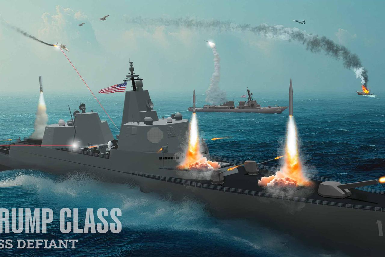 La marine américaine va construire une nouvelle flotte de cuirassés lourdement armés, baptisés du nom du président Donald Trump