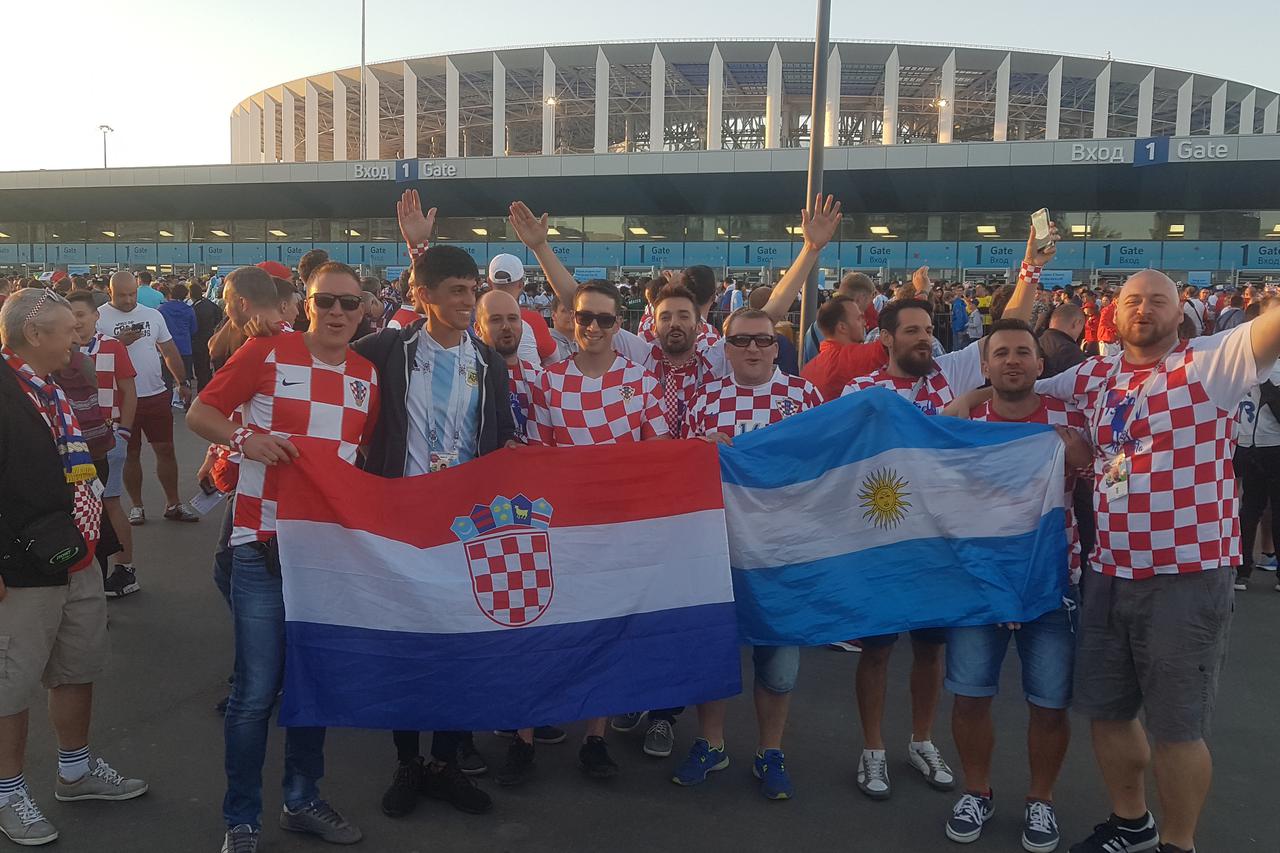 Hrvatski navijači u Nižnji Novgorodu