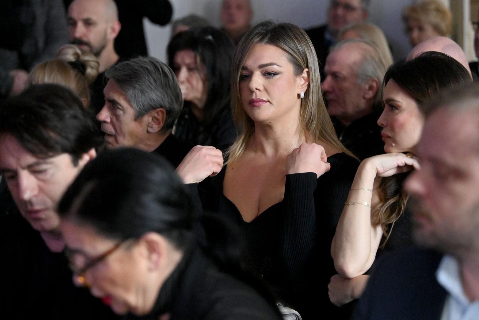 05.01.2024., Zagreb - Komemoracija za pokojnog Juricu Popovica odrzala se u Klubu knjizevnika. Sandra Petkovic, Severina Vuckovic Photo: Marko Lukunic/PIXSELL