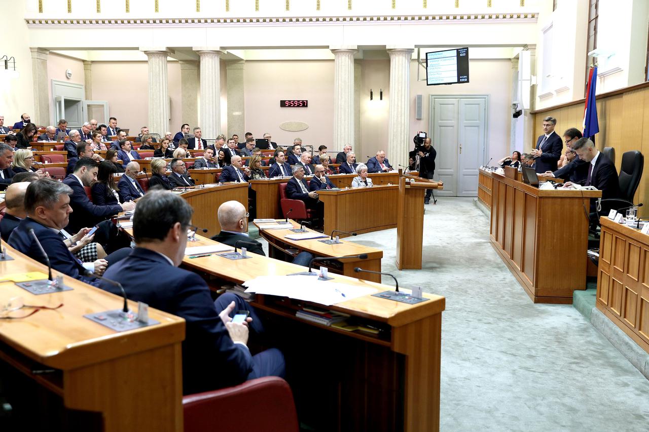 Zagreb: Hrvatski sabor počeo 10. sjednicu aktualnim satom