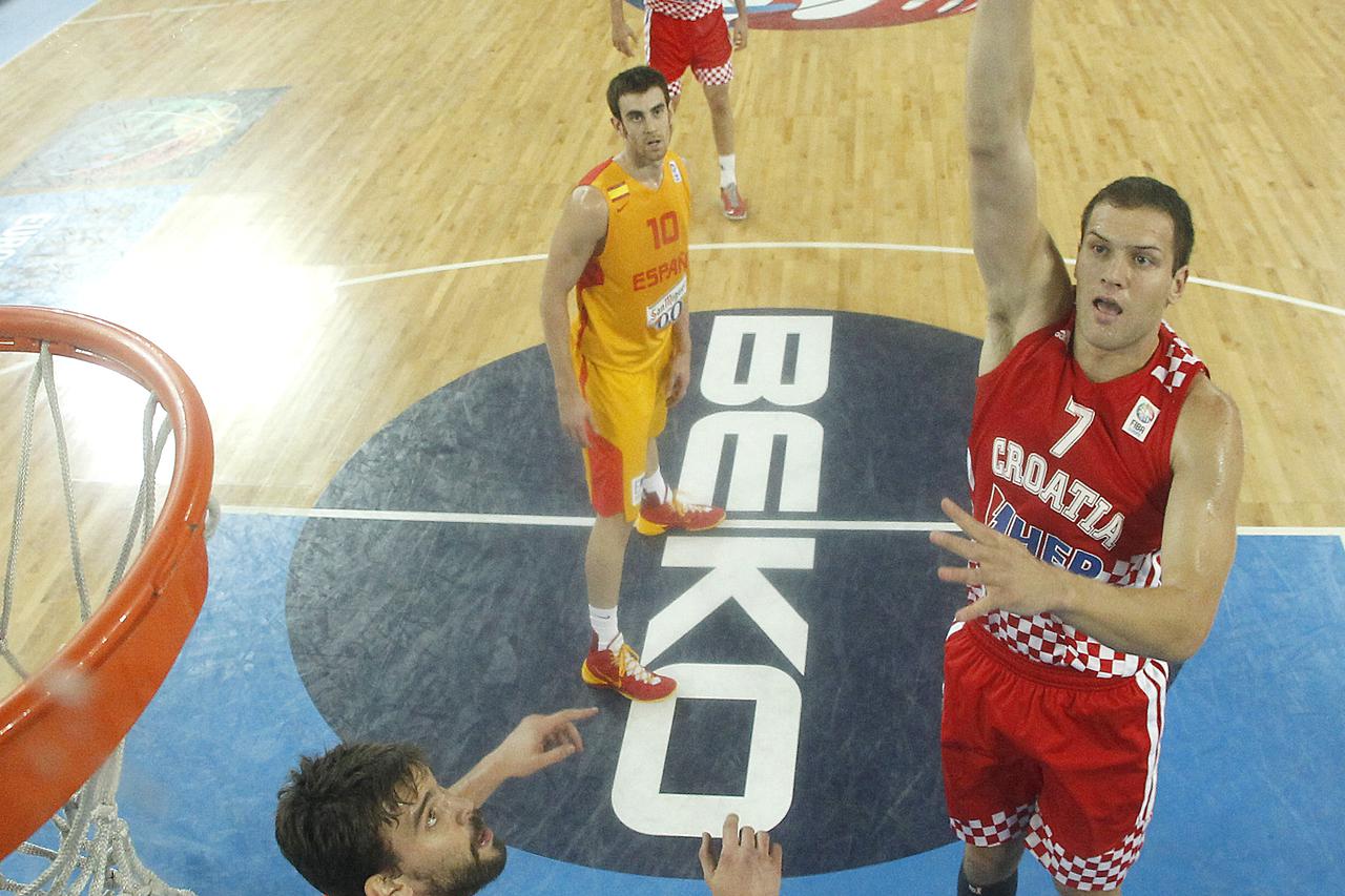 22.09.2013., Arena Stozice, Ljubljana, Slovenija - Europsko prvenstvo u kosarci Eurobasket Slovenija 2013., Utakmica za trece mjesto, Hrvatska - Spanjolska..  Photo: Igor Kralj/PIXSELL