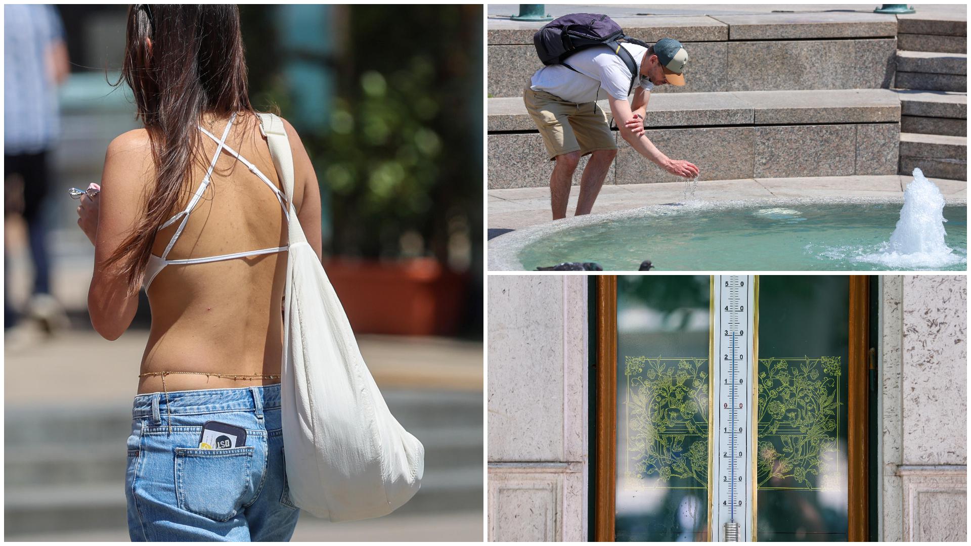 Vrući proljetni dan pretvorio je središte Zagreba gotovo u ljetnu razglednicu.