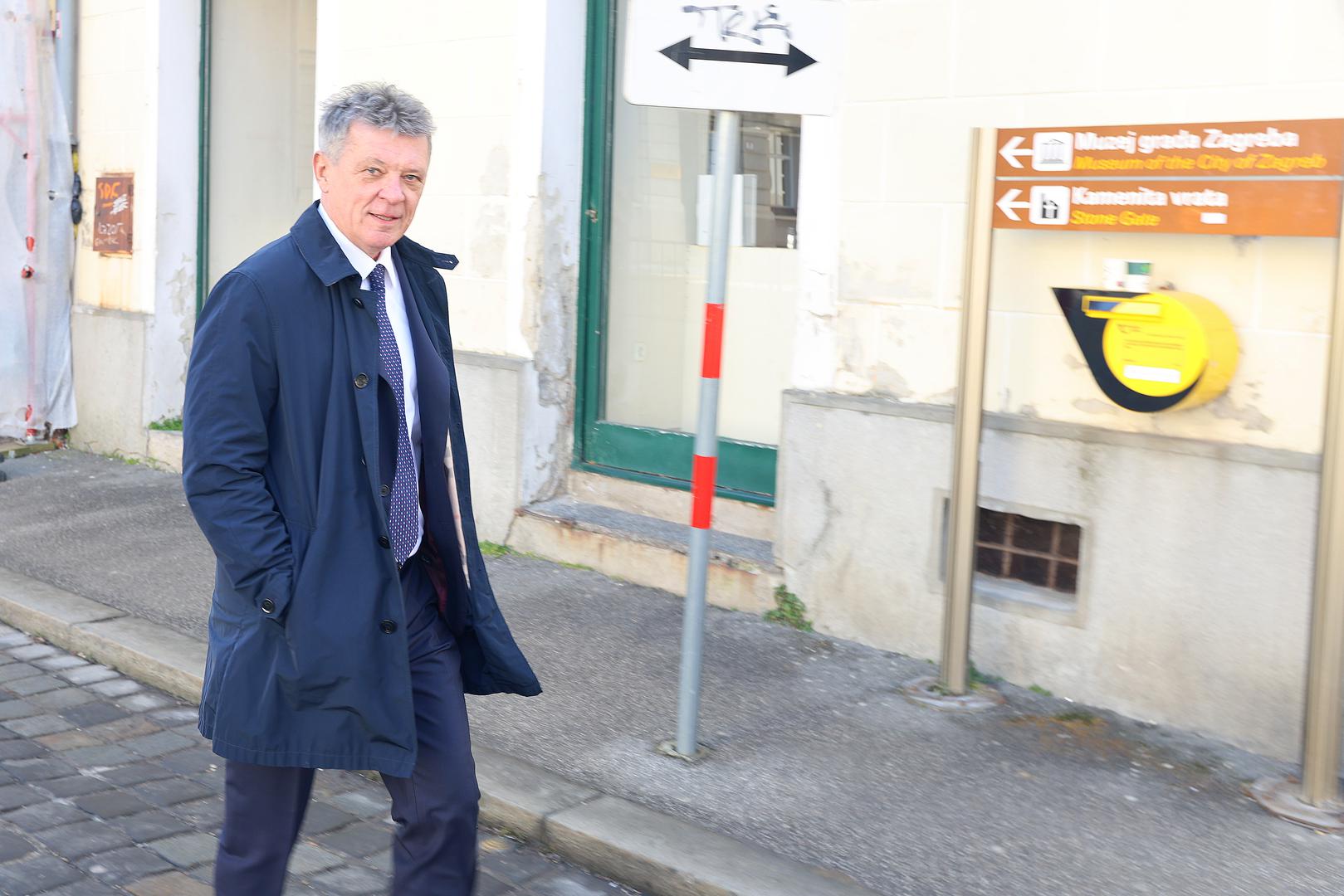 06.02.2024., Zagreb -  Ivan Turudic dosao u Banske dvore na sjednicu vladajuce koalicije Photo: Patrik Macek/PIXSELL