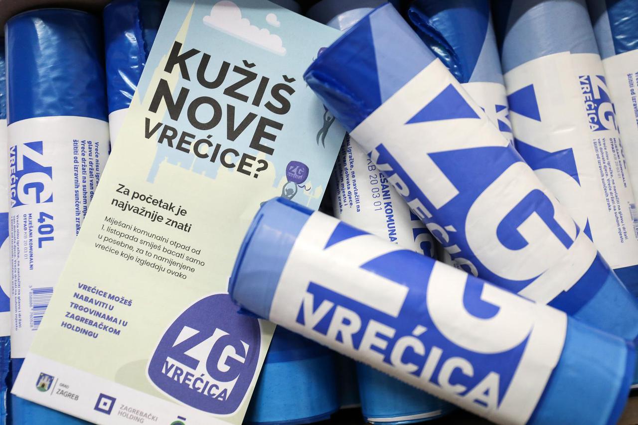Zagreb: Od danas su na prodajnim mjestima dostupne nove vrećice za razvrstavanje otpada