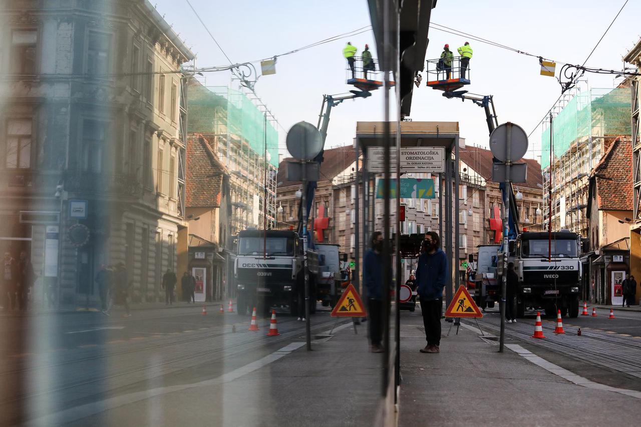 Zbog sanacije posljedica potresa u nedjelju od 6.45 do 13 sati, obustavljen je tramvajski promet Ilicom 