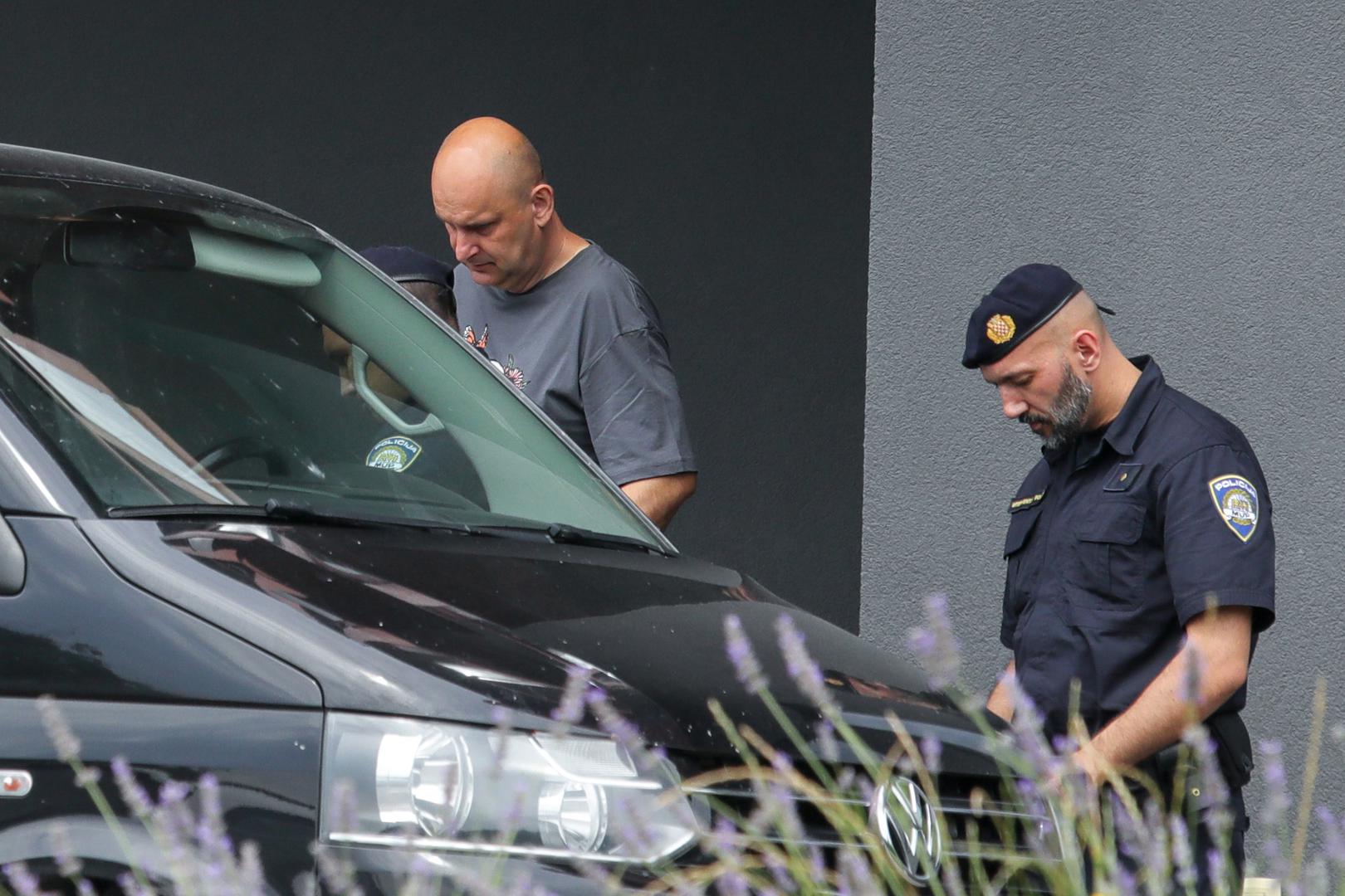 07.07.2022., Virovitica - Istrazitelji odvode Tomislava Tolusica iz vinarije Apolitico. Photo: Dubravka Petric/PIXSELL