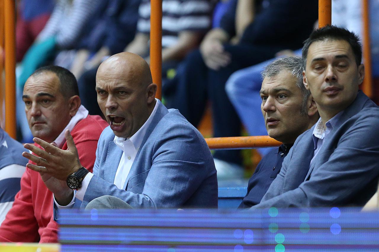 11.10.2014., Zagreb - ABA liga, 3. kolo, KK Cedevita - KK Partizan. Mladen Veber, Emil Tedeschi.  Photo: Goran Stanzl/PIXSELL