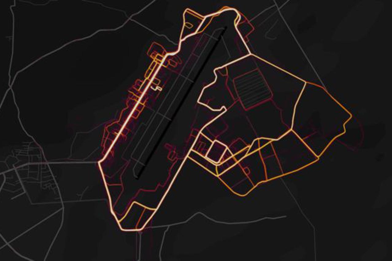 Mapa aplikacije Strava