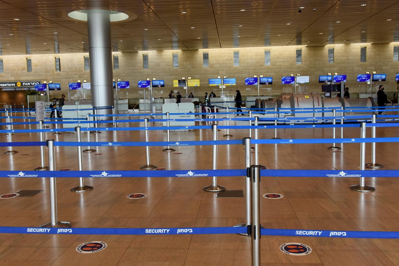 A View Of An Empty Departure Hall In Ben Gurion Airport