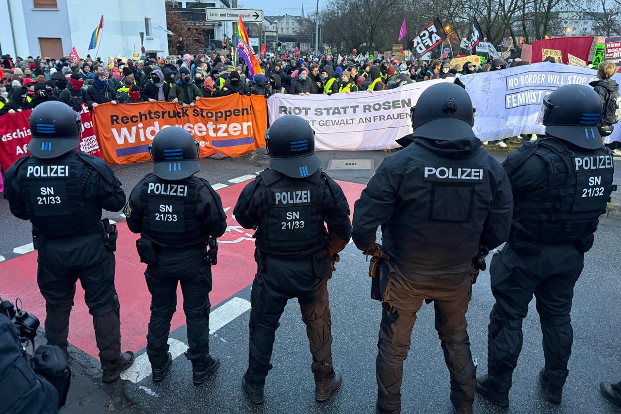 Protests against German far-right AfD's planned new youth organisation, in Giessen