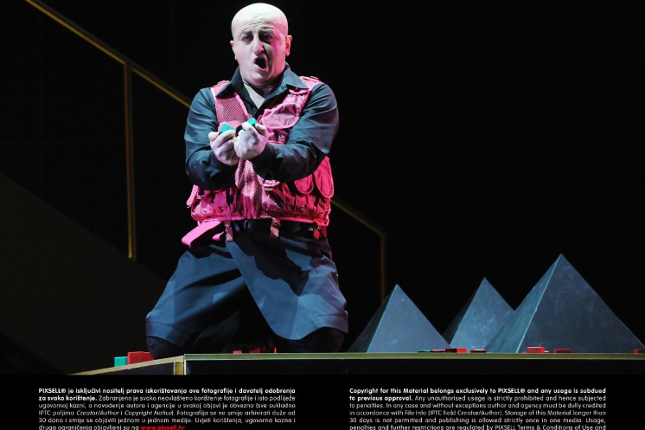 '22.01.2013., Zagreb - Generalna proba opere Aida Giuseppea Verdija u Hrvatskom narodnom kazalistu u zajednickoj produkciji HNK u Zagrebu i HNK Ivana pl. Zajca iz Rijeke. Photo: Davor Visnjic/PIXSELL'