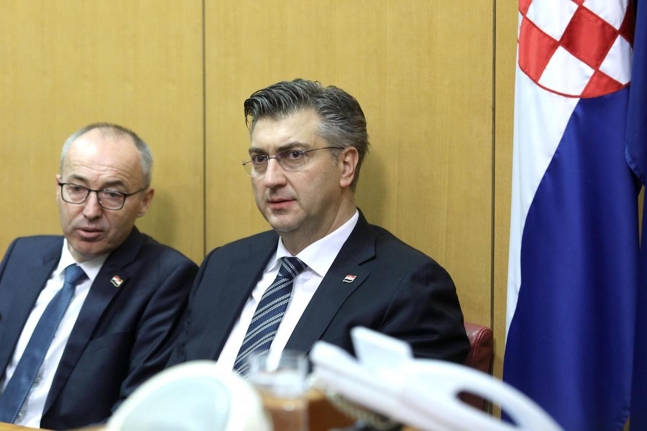 Damir Krstičević i Andrej Plenković