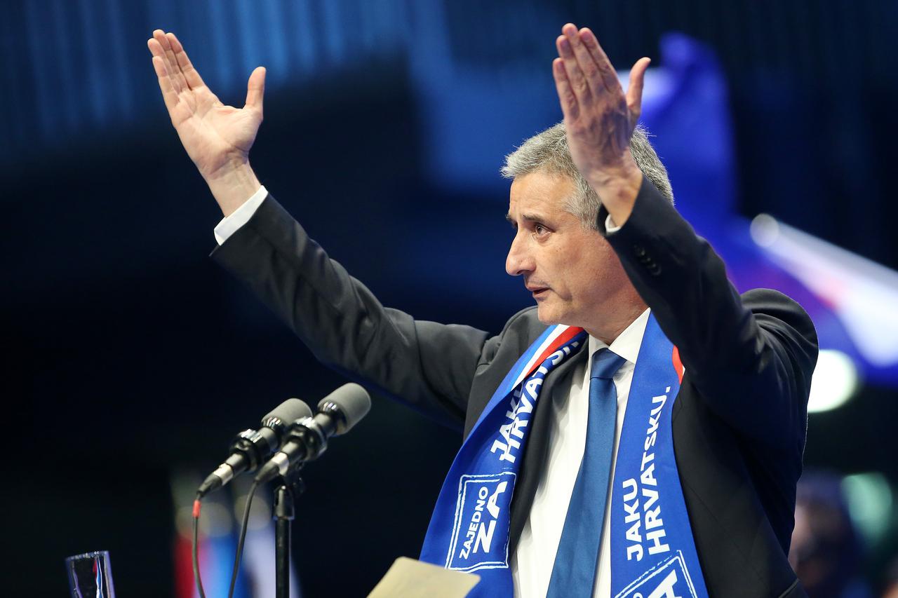 05.11.2015., Zagreb - Zavrsni predizborni skup Domoljubne koalicije u Areni Zagreb. Tomislav Karamarko.  Photo: Petar Glebov/PIXSELL