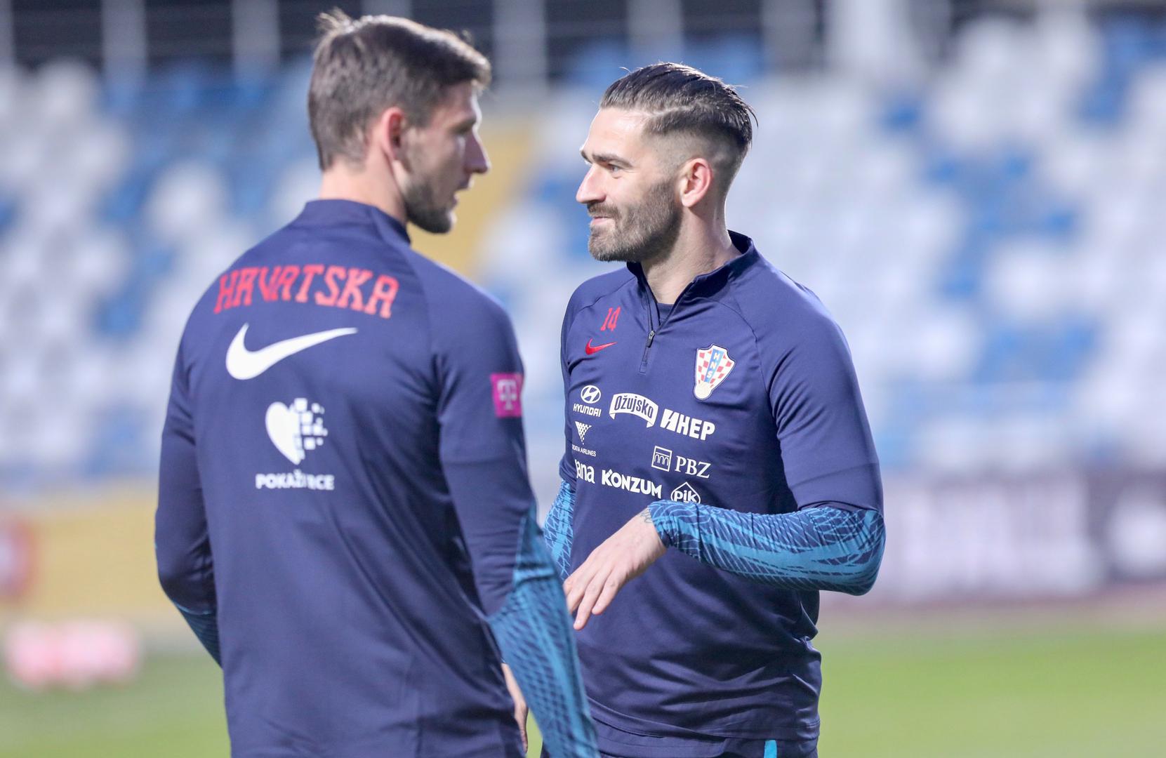 21.03.2023., Split - Na stadionu Hrvatski vitezovi odrzan je trening hrvatske nogometne reprezentacije uoci utakmice kvalifikacija za EURO 2024. koju igraju protiv Walesa. Marko Livaja Photo: Ivo Cagalj/PIXSELL