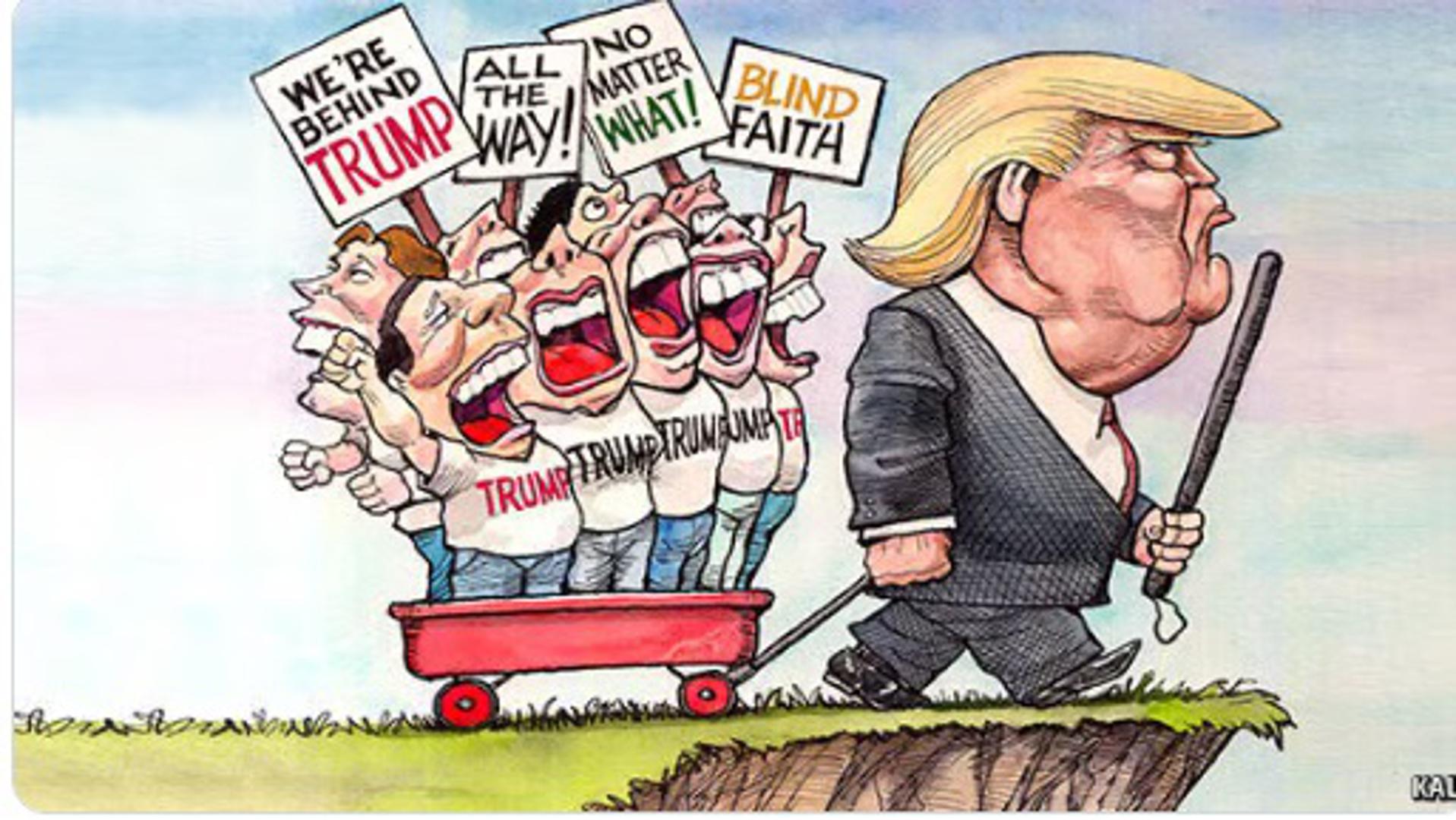 Mnogi su njegovo objavljivanje carina iskoristili kao bi ga ismijali pa se šale na njegov račun u stilu da ne zna da Europska unija nije država, njega i Muska uspoređuju s likovima iz legendarnog filma 'Glup i gluplji', a mnoge je posebno inspirirala njegov tablica koju je pokazao tijekom svog govora.