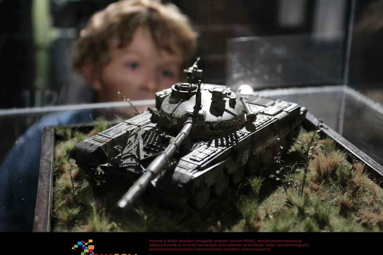 '18.10.2012., Zagreb - Izlozba maketa, diorama i vinjeta s popratnim sadrzajima na temu Domovinskoga rata Oluja u minijaturi otvorena je u Tehnickom muzeju.  Photo: Igor Kralj/PIXSELL'