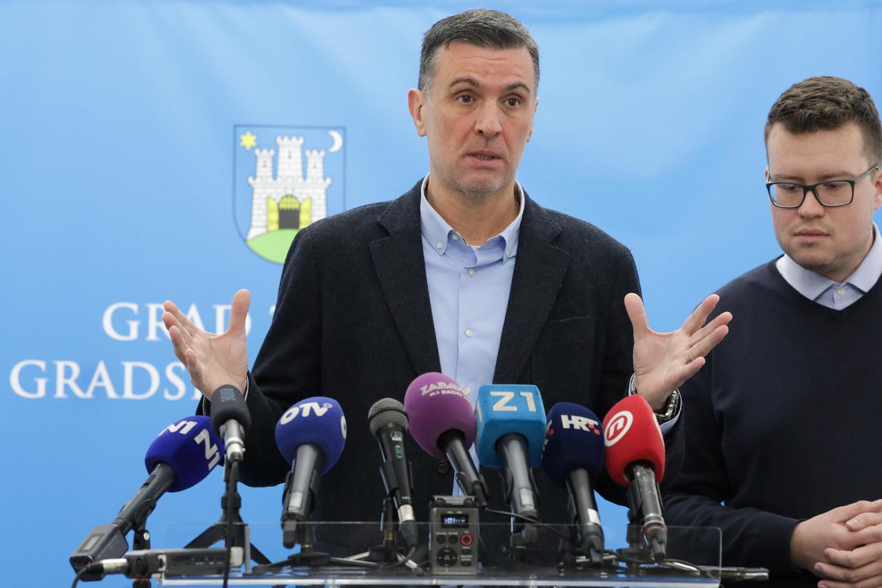 Zagreb: Lovro Marković i Trpimir Goluža održali su konferenciju za medije