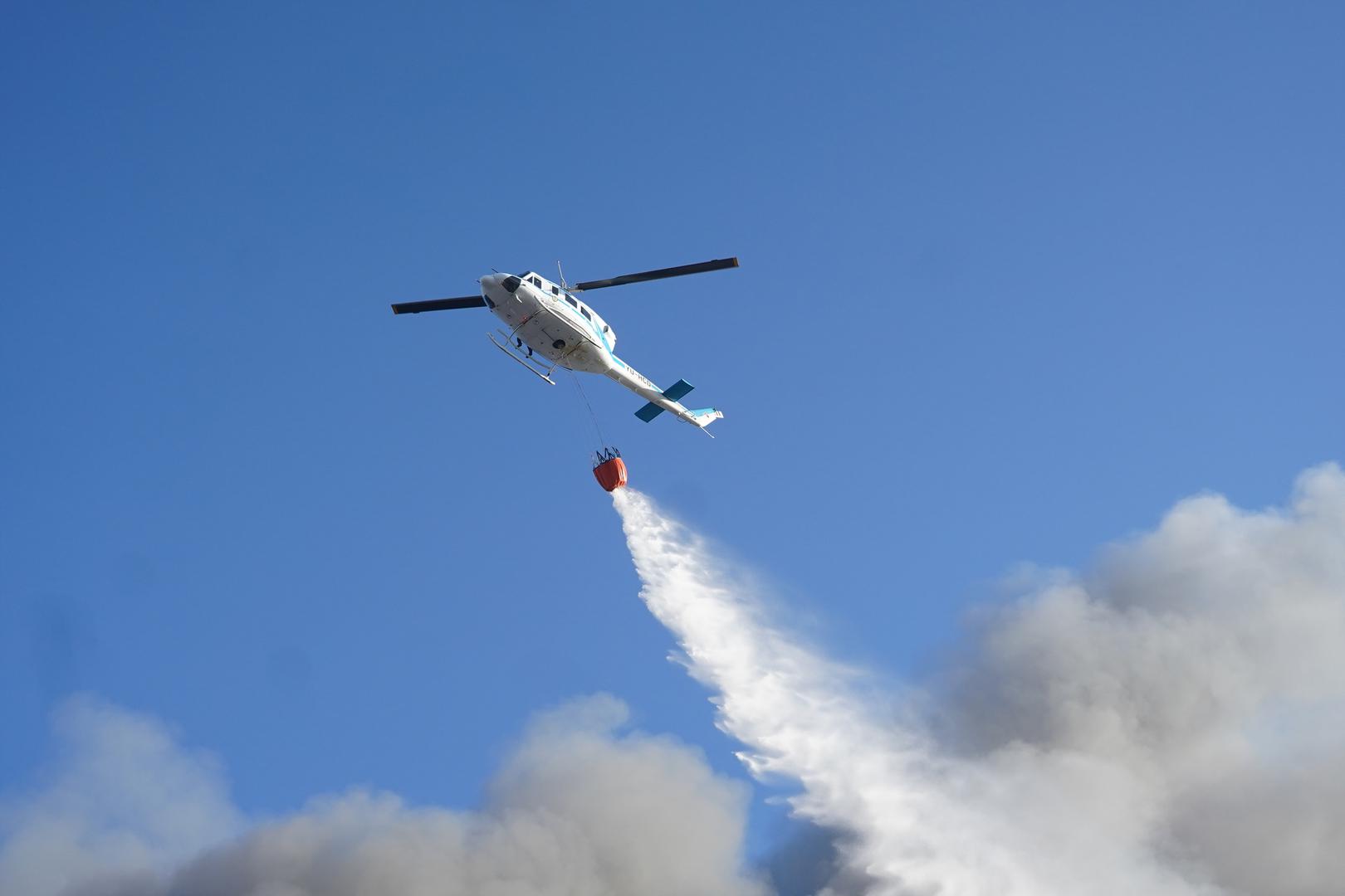 24, January, 2024, Belgrade - After less than two years, a huge fire broke out again in the China Shopping Center in Block 70. Photo: Antonio Ahel/ATAImages