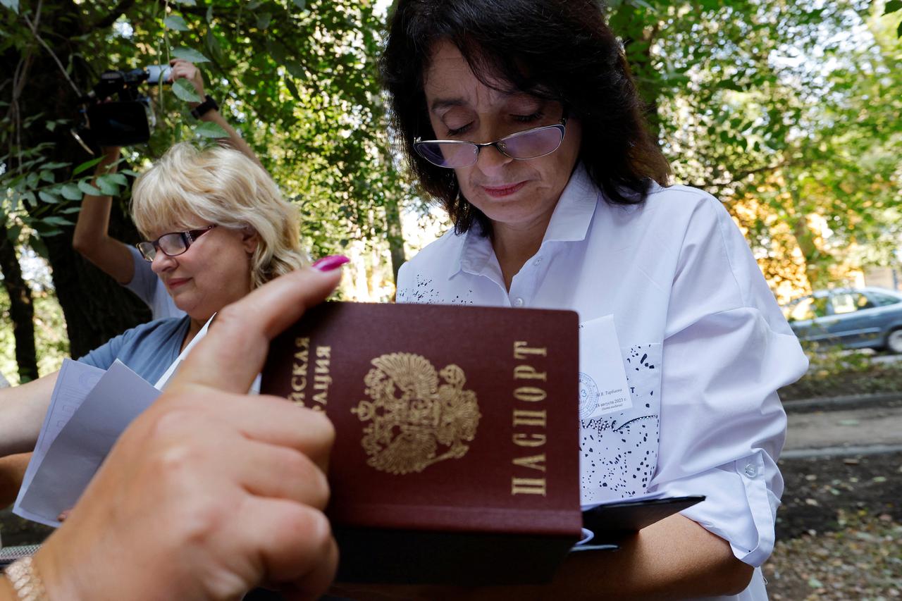 Local elections held by the Russian-installed authorities in Donetsk