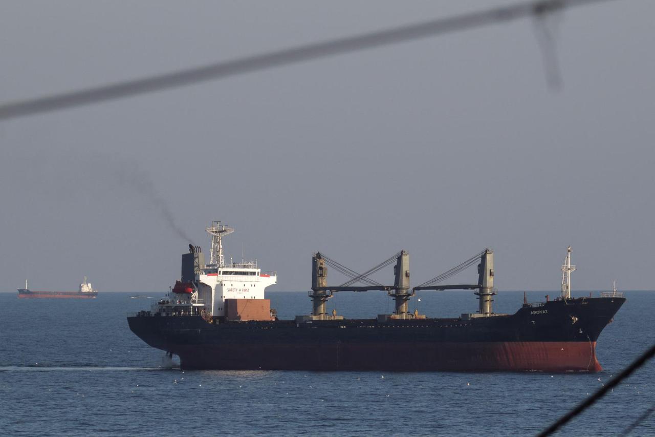 Bulk carrier Aroyat and general cargo vessel Resilient Africa arrives to the sea port of Chornomorsk