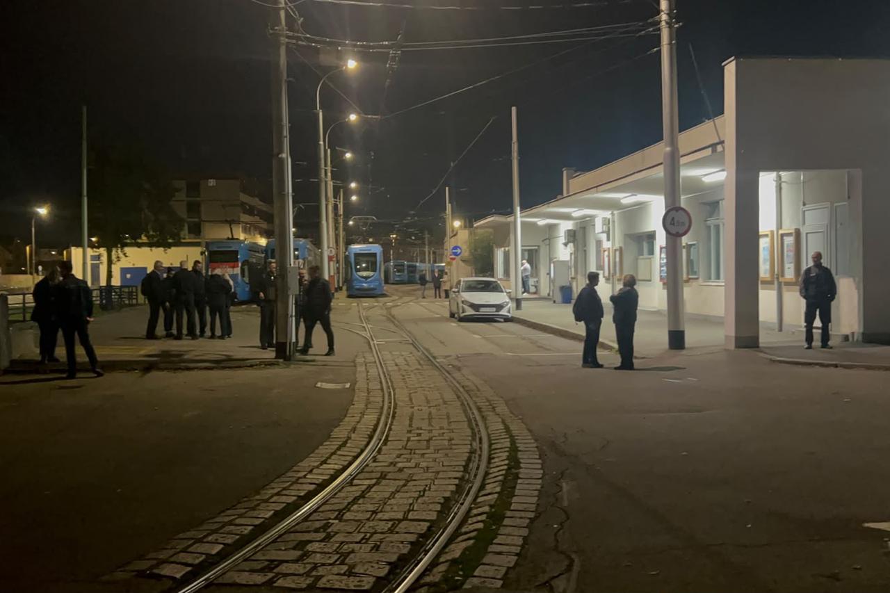 Početak štrajka ZET-a na remizi Ljubljanica