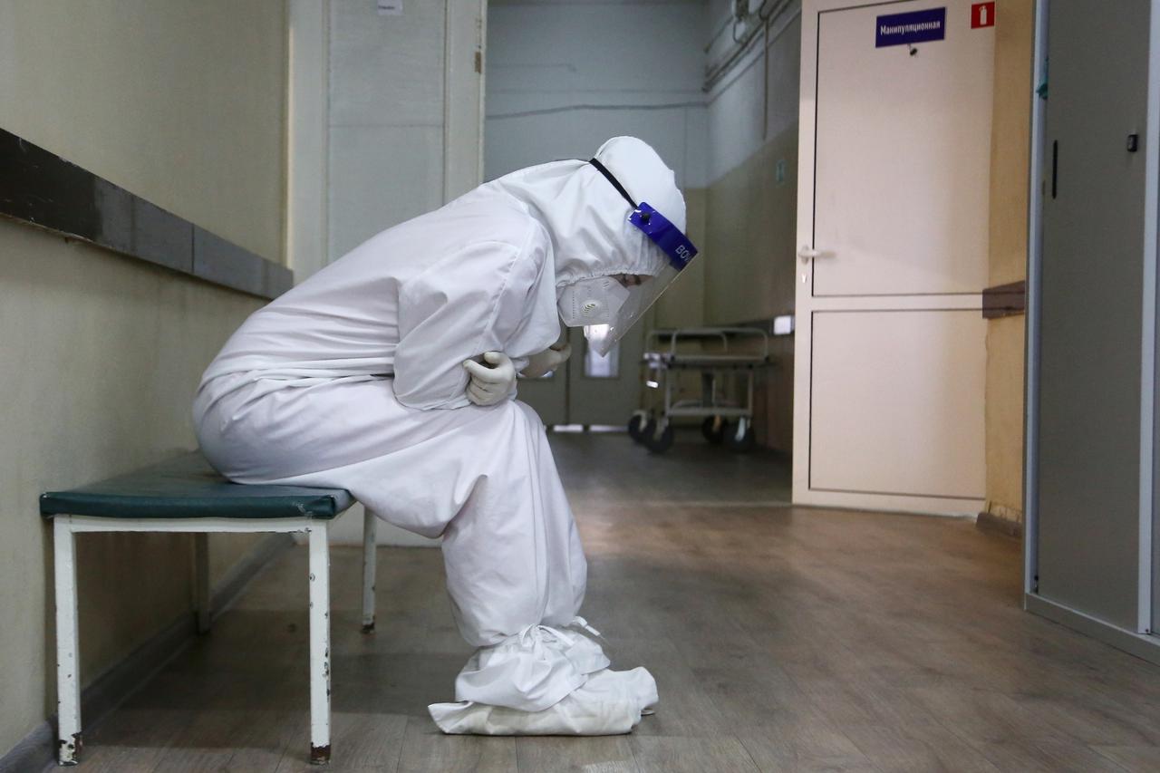 Hospital No 15 in Volgograd, Russia, amid COVID-19 pandemic