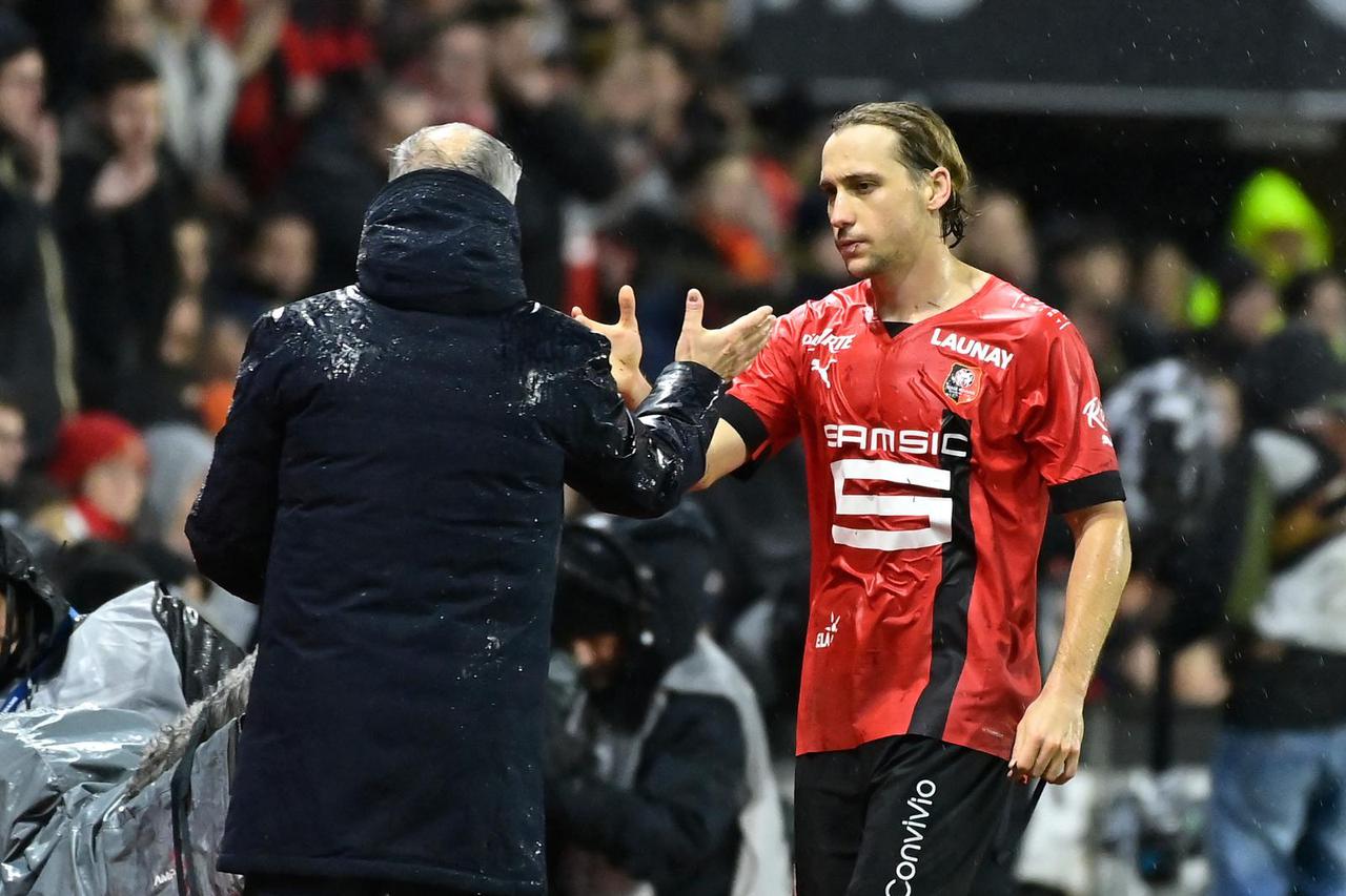 Match de Ligue 1 Uber Eats "Rennes - PSG (1-0)" au stade Roazhon Park