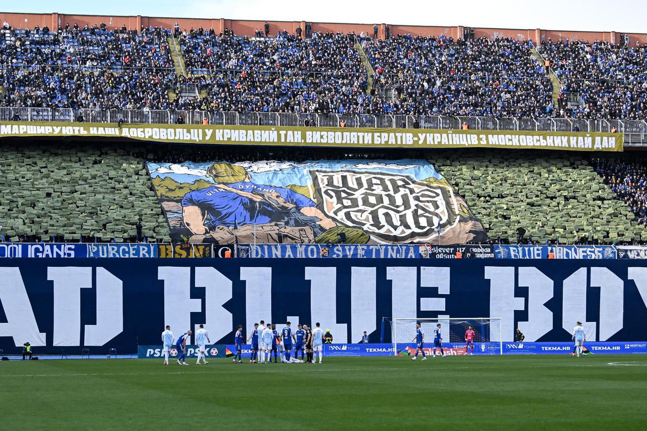 Zagreb: Atmosfera na utakmici GNK Dinamo-HNK Rijeka