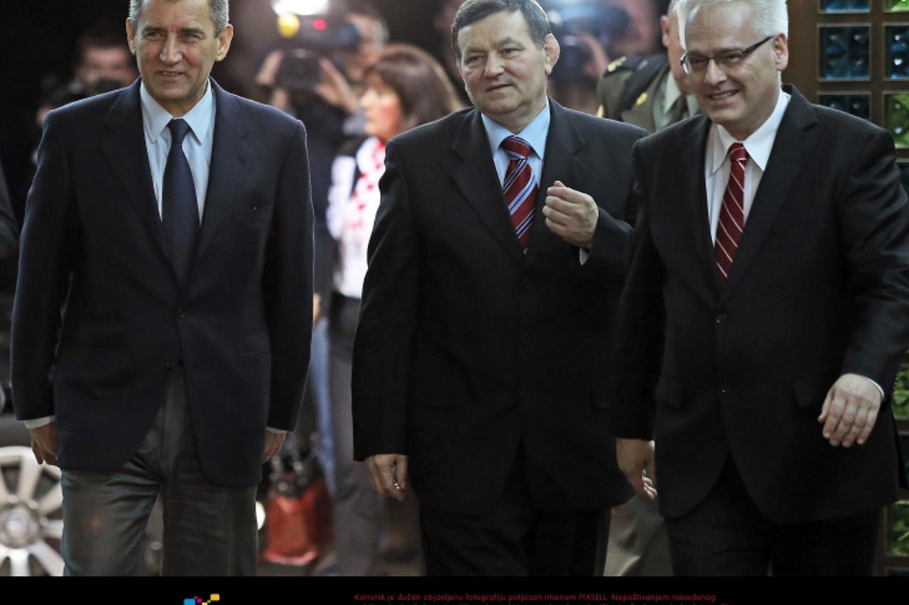 '16.11.2012., Pantovcak 241, Zagreb - Oslobodjeni generali Ante Gotovina i Mladen Markac na prijemu kod predsjednika RH Ive Josipovica u Uredu Predsjednika.  Photo: Jurica Galoic/PIXSELL'