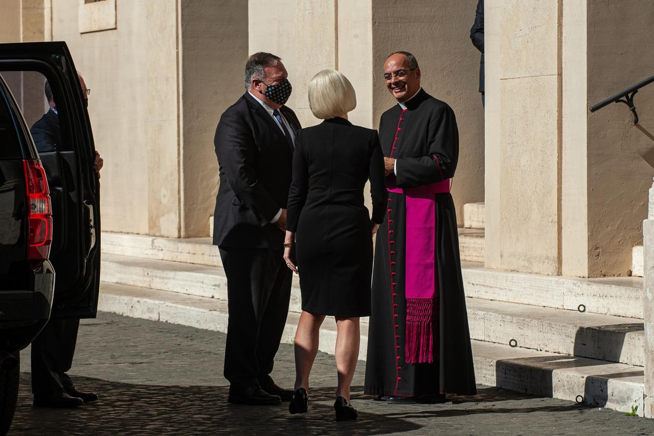 October 1, 2020 : Meeting in Vatican between the Secretary of State of the United States of America and the Vatican Secretary of State, at teh Vatican.
