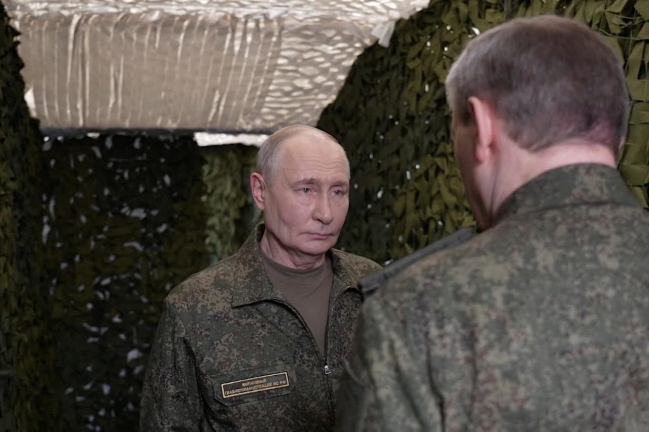 Russia's President Putin visits armed forces' command post amid Russia-Ukraine conflict