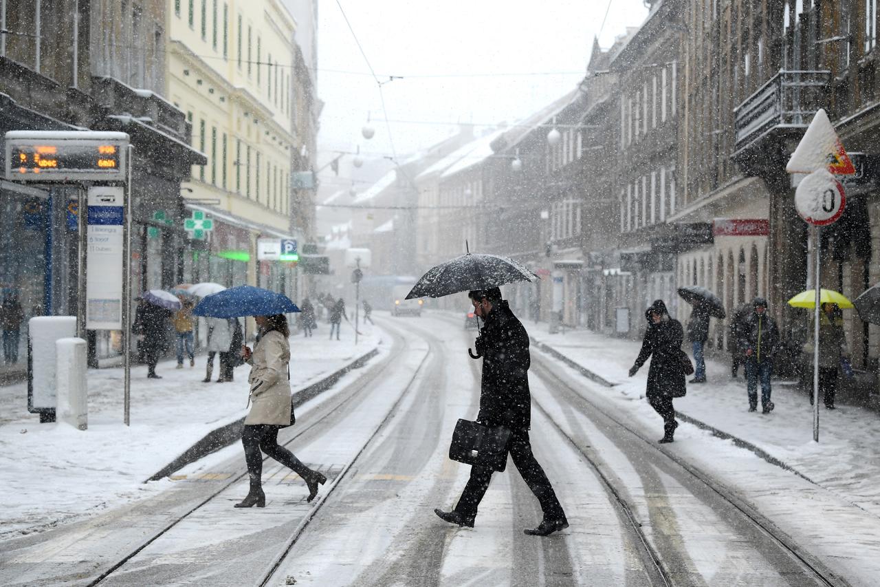 Snijeg u Zagrebu