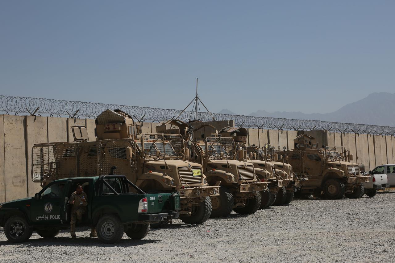 AFGHANISTAN-PARWAN-BAGRAM AIRFIELD-U.S. AND NATO FORCES-EVACUATING