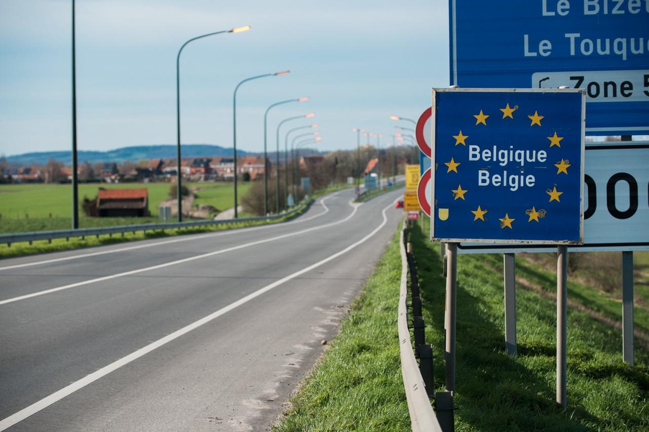 Roads Empty At France-Belgium Border