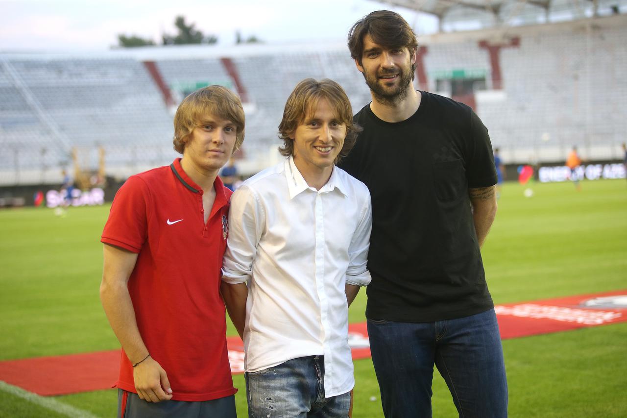 Alen Halilović, Luka Modrić i Vedran Ćorluka