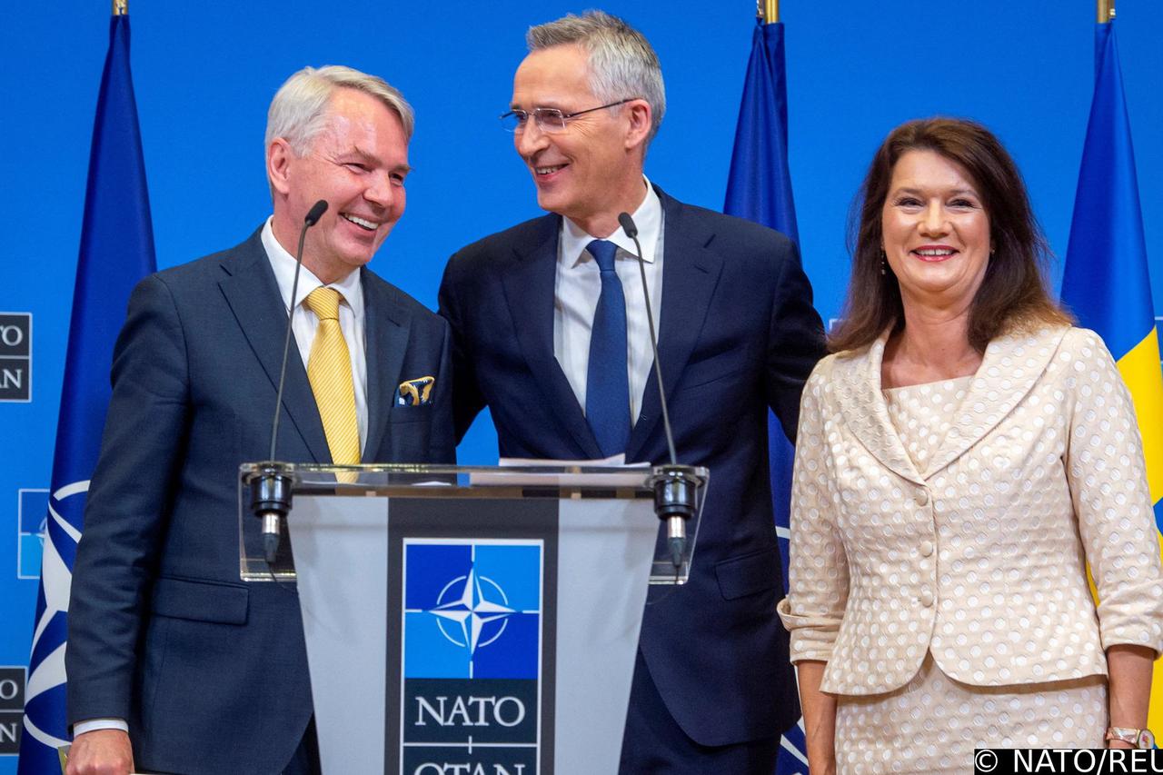 Sweden and Finland negotiate NATO accession in Brussels