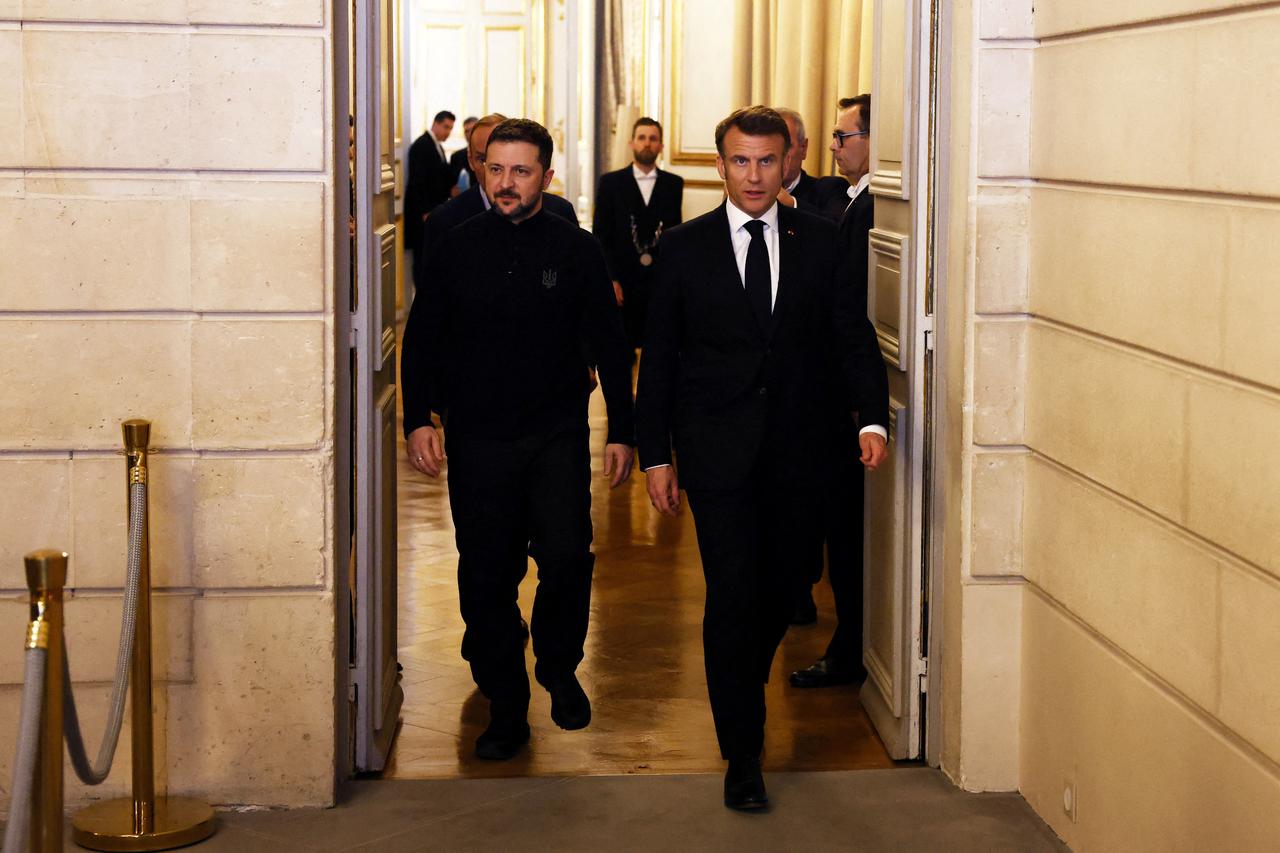 Macron i Zelenski
