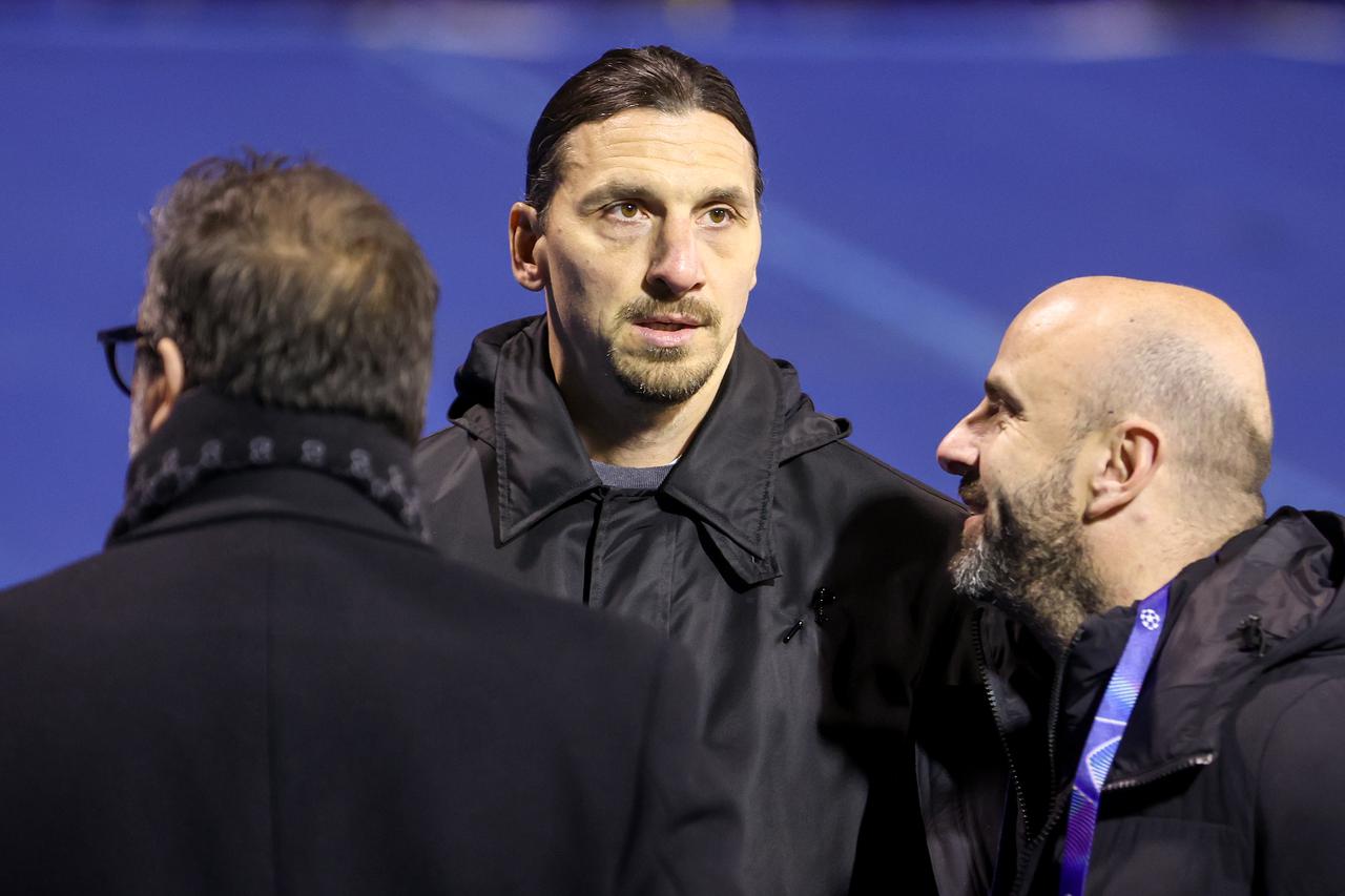 Zlatan Ibrahimović na susretu Dinama i Milana u Ligi prvaka
