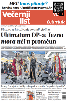 Večernji list naslovnica
