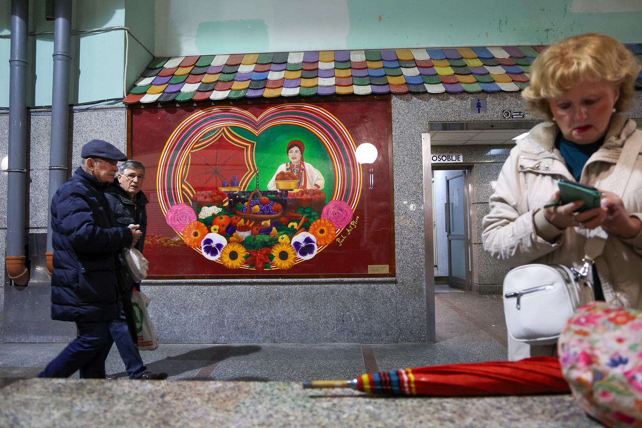 Zagreb: Paula Horaček autorica je novog murala u hali tržnice Dolac