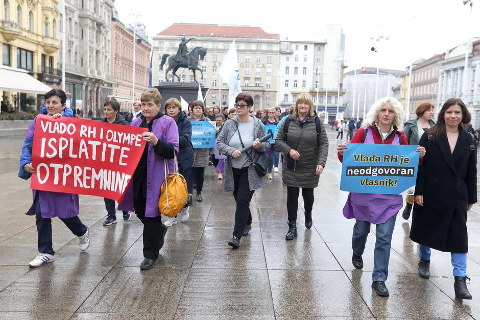 Zagreb: Prosvjeduju radnice Orljave