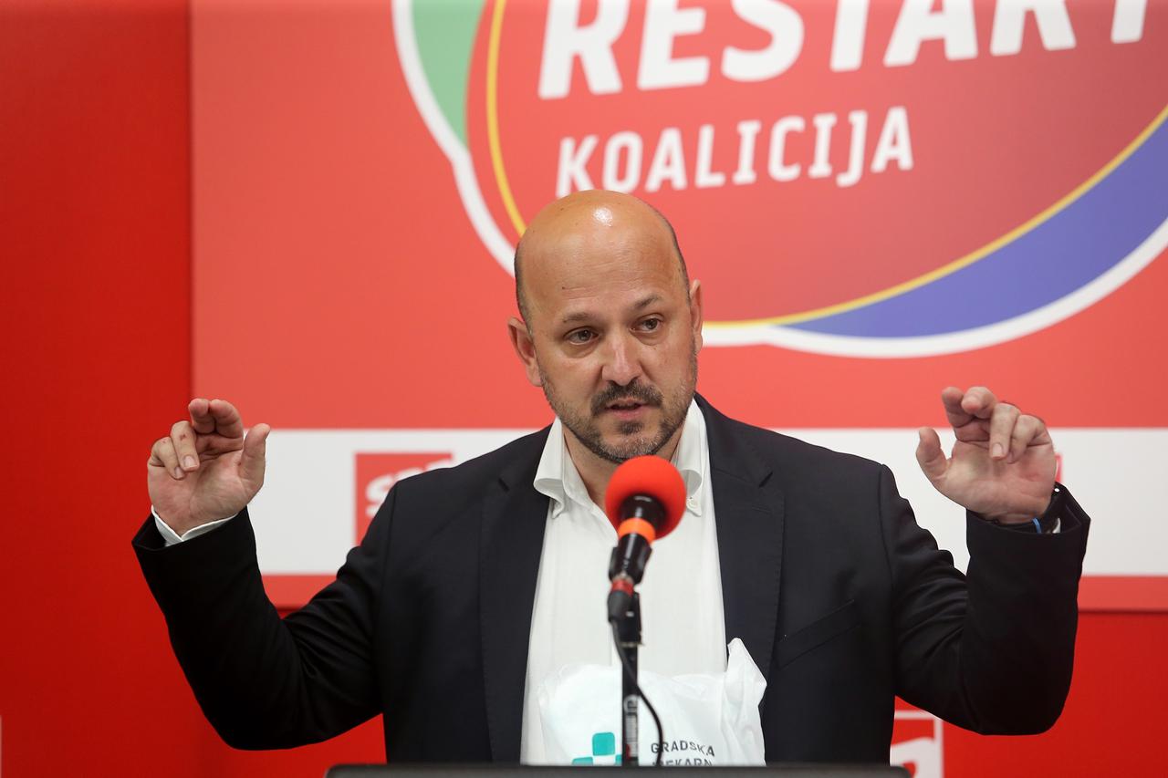 Konferencija Restart koalicije na temu "Andrej Plenković ugrožava zdravlje i sigurnost građana"