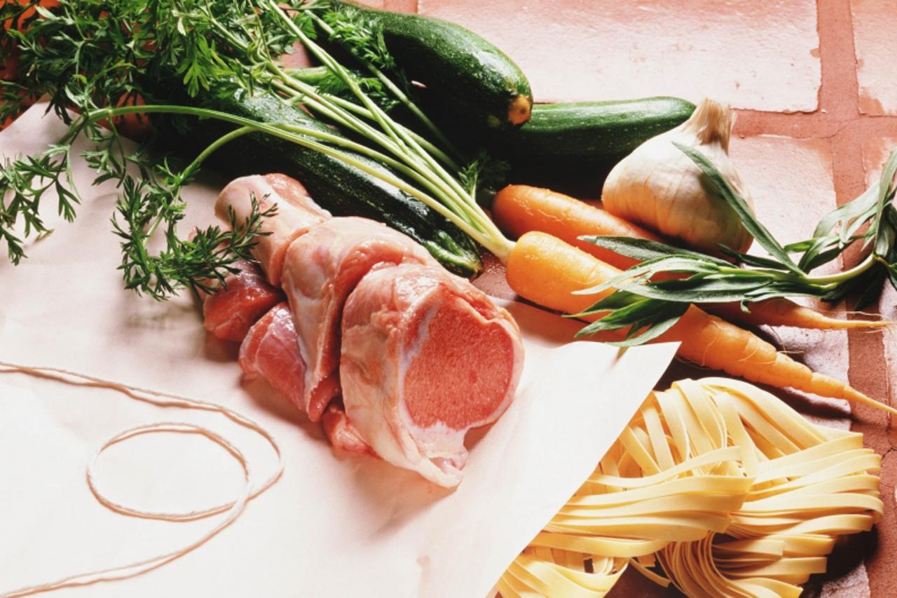 'prehrana meso tjestenina povrce'