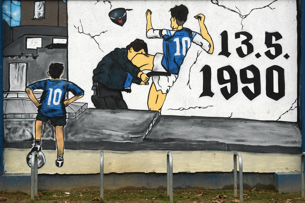Grafiti posveceni Dinamu