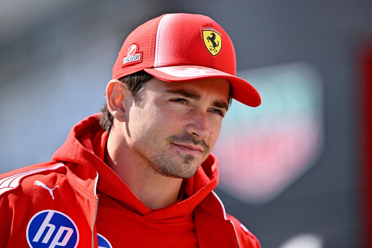 FILE PHOTO: Ferrari's Charles Leclerc