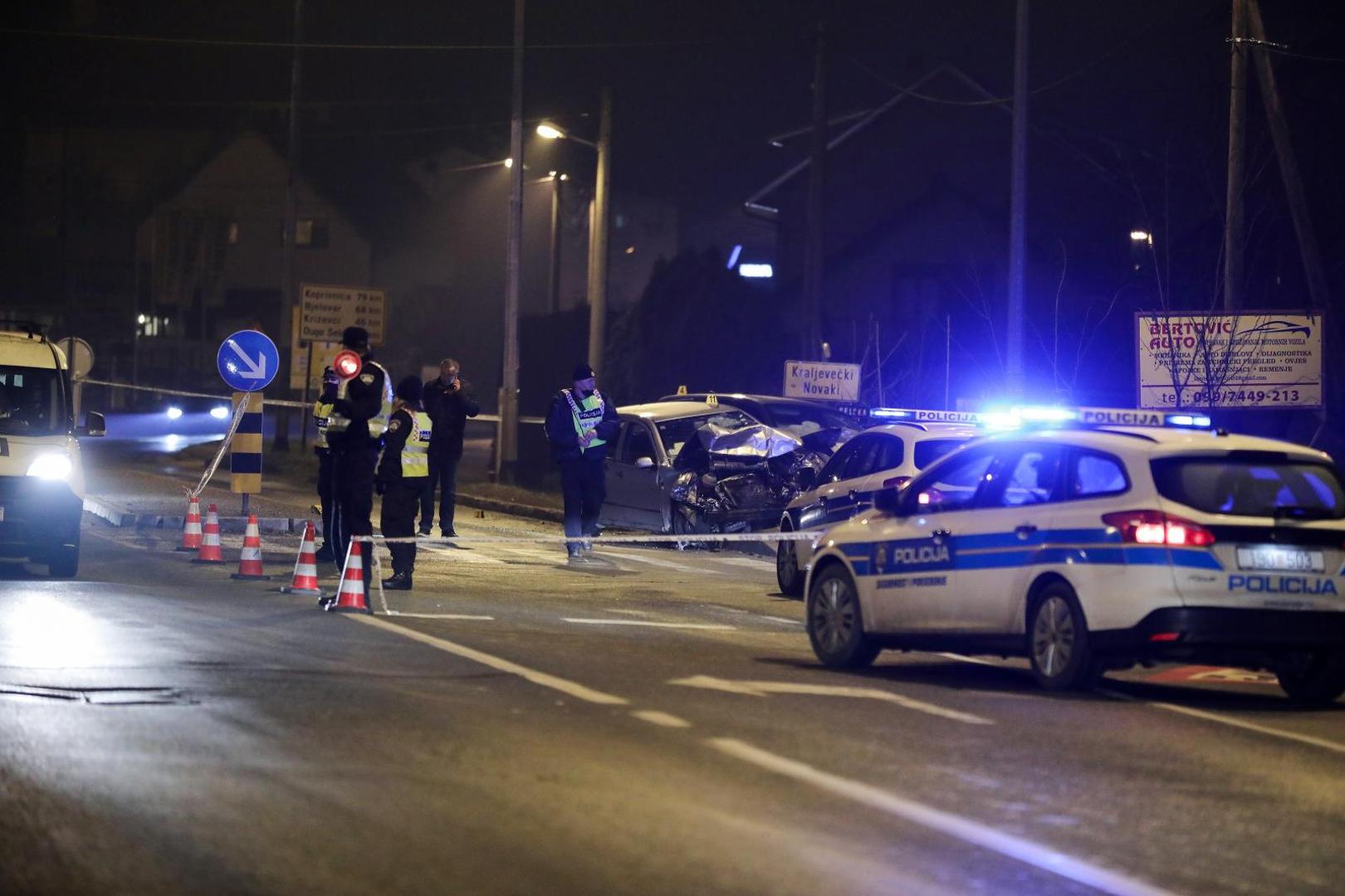 25.01.2021., Zagreb - Prometna nesreca na Sesvetskoj cesti u kojoj je jedna osoba smrtno stradala. Photo: Emica Elvedji/PIXSELL