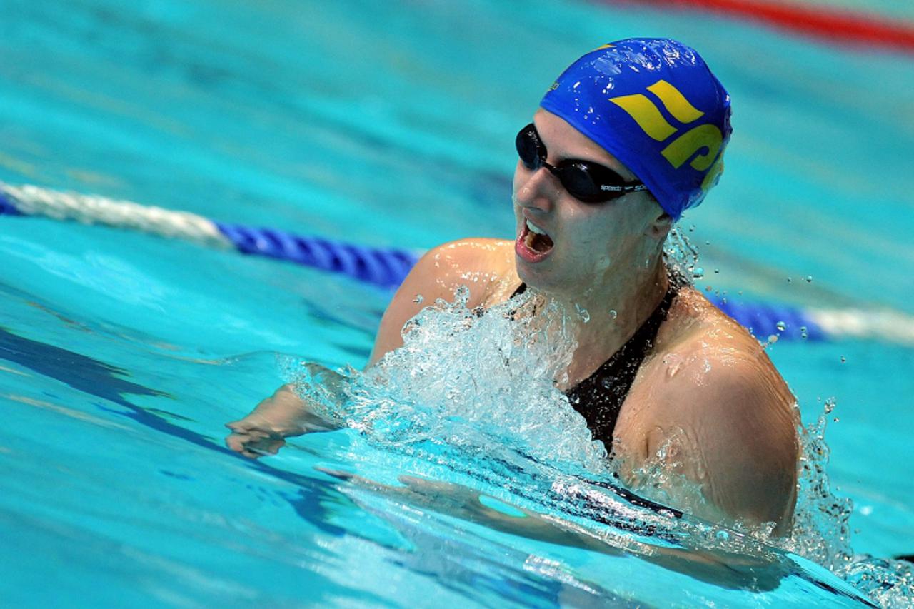 'sport...Zagreb...22.11.2009. plivaliste Mladost na Savi, 37. medjunarodni plivacki miting Mladost 2009, Lana Dragojevic, 200m prsno,  Photo: Goran Stanzl/PIXSELL'