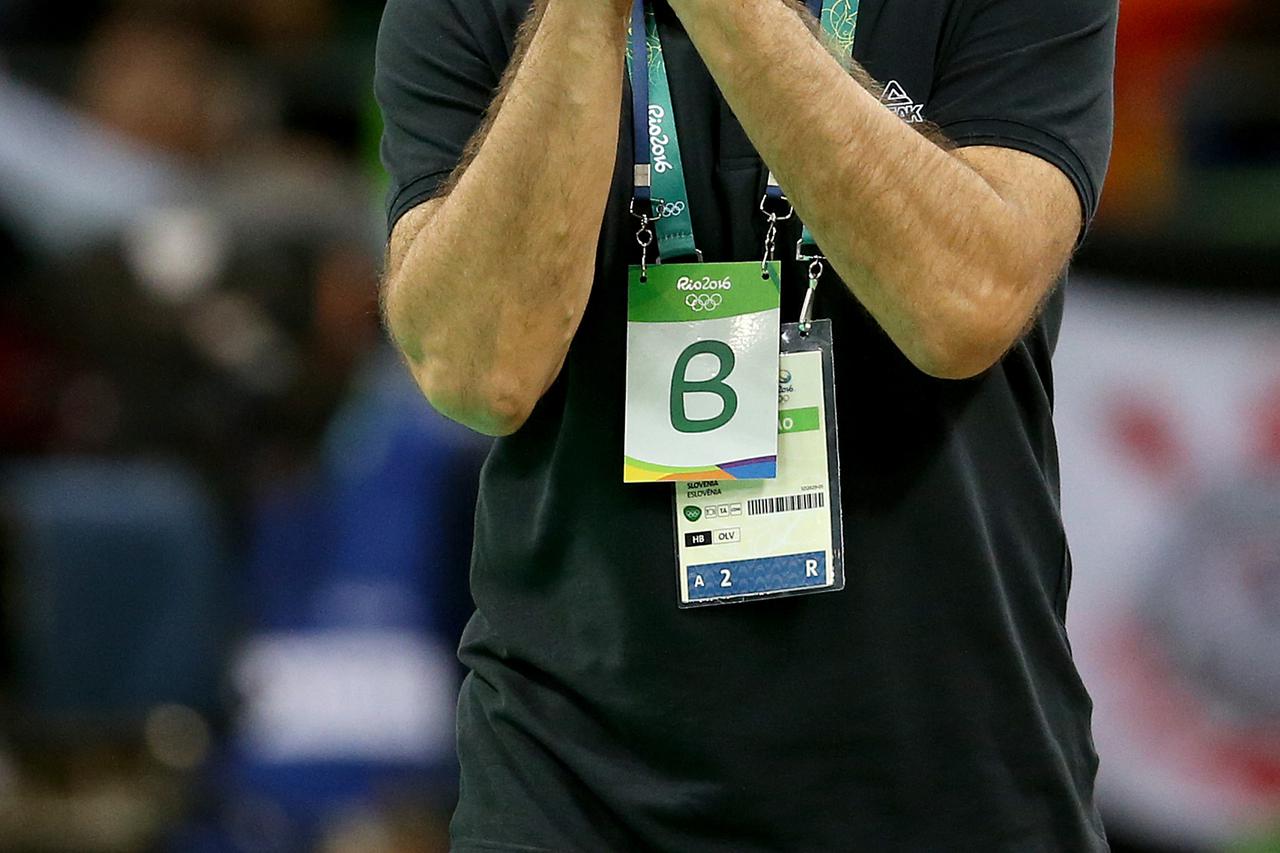 11.08.2016., Rio de Janeiro, Brazil - Olimpijske igre 2016., rukomet, skupina B, Slovenija - Svedska. Veselin Vujovic, izbornik slovenske reprezentacije.  Photo: Igor Kralj/PIXSELL