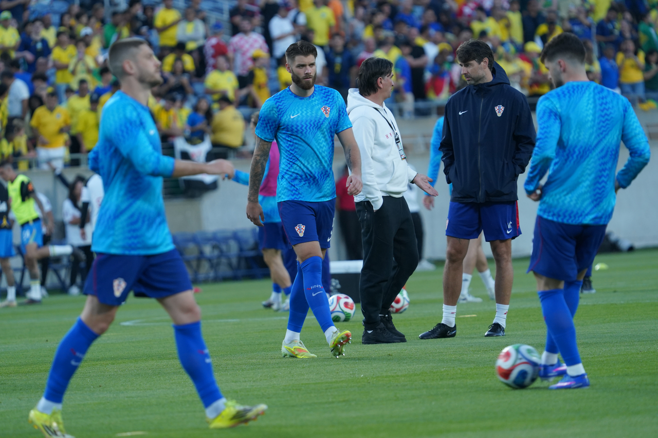 Orlando: Zagrijavanje igrača prije utakmice Hrvatske i Brazila