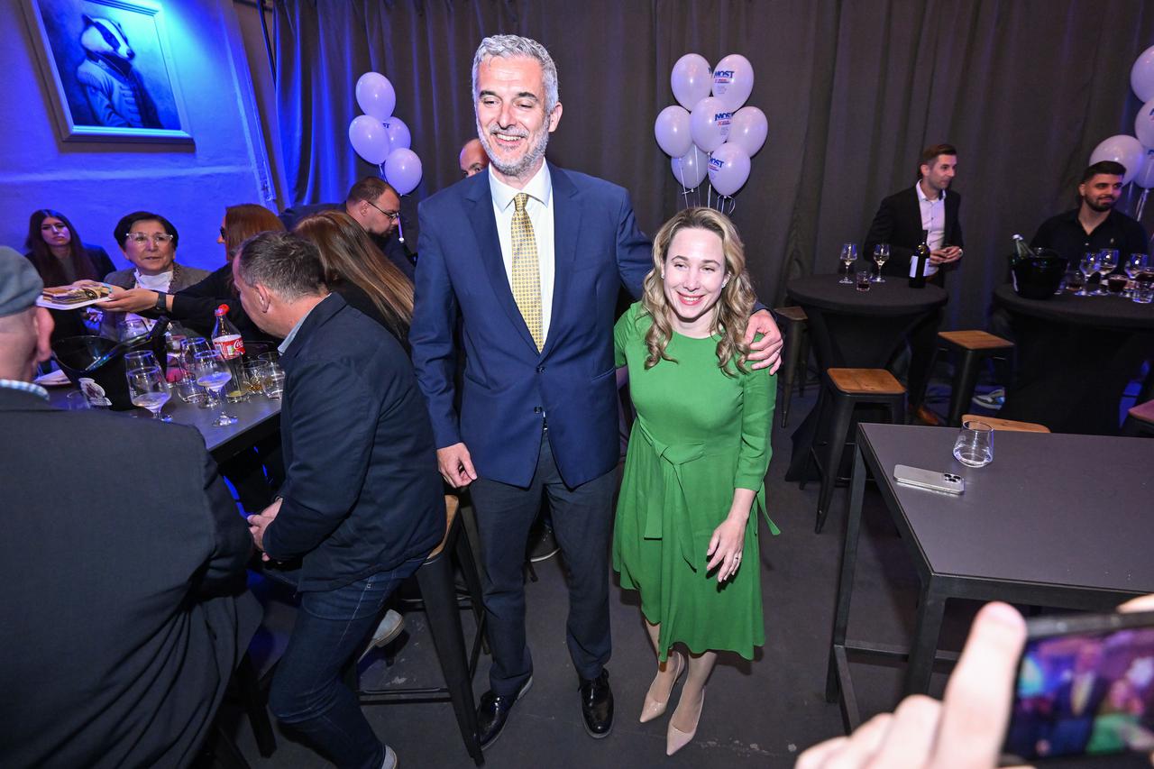 Zagreb: Docek izbornih rezultata u stožeru Mosta i partnera